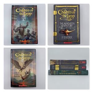 Lot of 3 Children of the Lamp PB Kerr Books Djinn Babylon Akhenaten Warriors HC